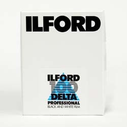 シートフイルム】イルフォード デルタ 100 プロフェッショナル（4×5