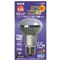 JRF060A LED電球 DECO LIGHT （デコライト） ホワイト [E26 /白色 /1個 /60W相当 /レフランプ形]