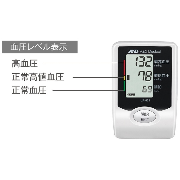 A&D エーアンドディー スマート ミニ 上腕式 血圧計 健康器具 デジタル血圧計 UA-621W 健康管理 運動