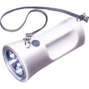 懐中電灯 ホワイト KFL-1800W [LED /単1乾電池×4 /防水]