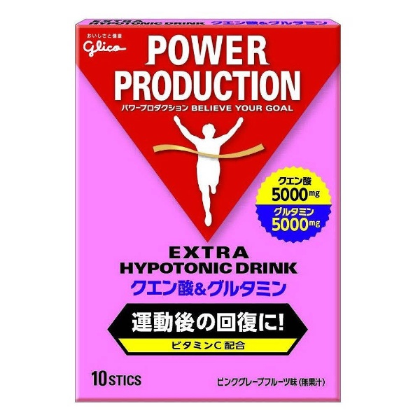 グリコ パワープロダクション クエン酸&グルタミン 【ピンク