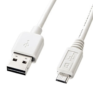 1.0m USB2.0֥AۢΡmicroB ξޤסʥۥ磻ȡ KU-RMCB1W