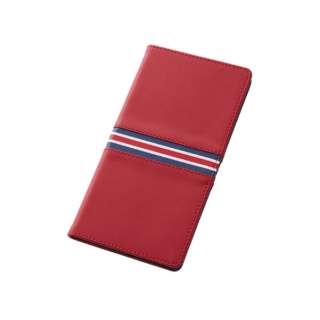 供Xperia Z Ultra使用的合皮皮夹克襟翼型·三色旗(红)RT-SOL24LC4/R