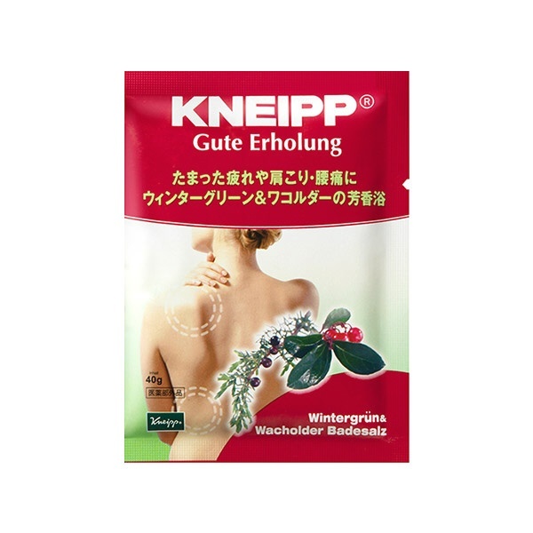 KNEIPP（クナイプ）グーテエアホールング バスソルト ウィンターグリーンワコルダーの香り 40g〔入浴剤〕 クナイプジャパン｜Kneipp  Japan 通販