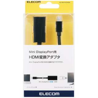 AD-MDPHDMIBK Mini DisplayPort-HDMIϊA_v^ ubN [0.15m /HDMIminiDisplayPort]