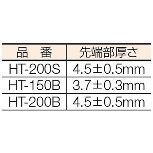 薄型イグザクトレンチ（ストレート） 200mm HT200S トップ工業｜TOP工業 通販