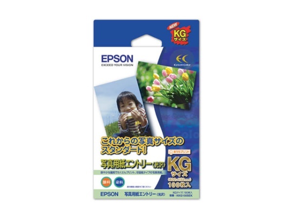 エプソン｜EPSON　写真用紙エントリー　KKG100SEK　（KGサイズ・100枚）　～光沢～　通販