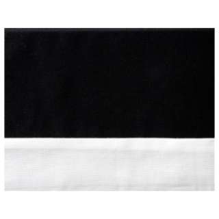 キャラメルピケまくらカバー(リバーシブル) 小さめサイズ(綿100％/40×80cm/ブラック・オフホワイト)