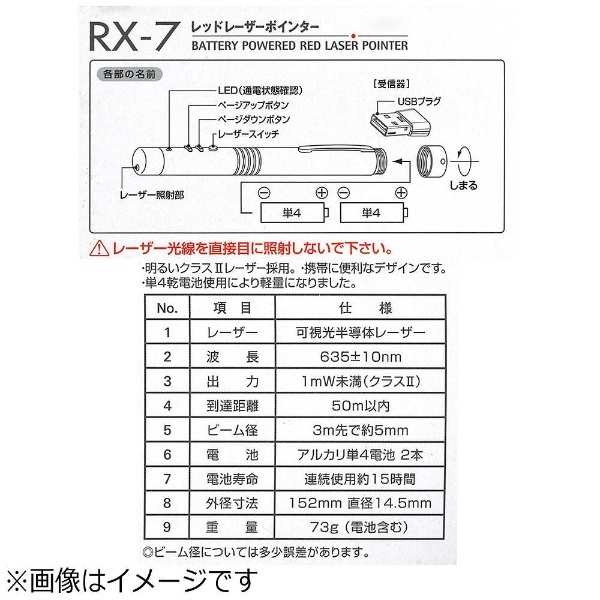 RX-7 レーザーポインター ラビット サクラクレパス｜SAKURA COLOR PRODUCT 通販