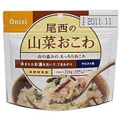 アルファ米山菜おこわ　尾西食品｜Onisi　Foods　1食分　1132200　通販