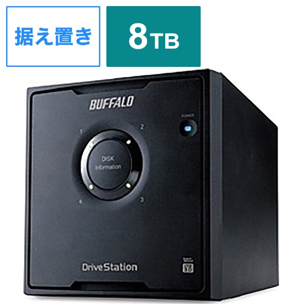 HD-QL8TU3/R5J 外付けHDD ブラック [8TB /据え置き型] BUFFALO