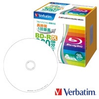 VBR260YP20V1 録画用BD-R Verbatim（バーベイタム） ホワイト [20枚 /50GB /インクジェットプリンター対応]  三菱ケミカルメディア｜MITSUBISHI CHEMICAL MEDIA 通販 | ビックカメラ.com