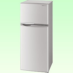 2ドア冷蔵庫（118L）　SJ-H12W-S シルバー系 【お届け地域限定商品】
