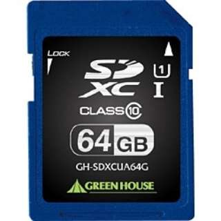 SDXCJ[h GH-SDXCUA64G [Class10 /64GB] yïׁAOsǂɂԕiEsz