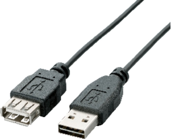 1.5m USB2.0ケーブル A 好評受付中 賜物 ⇔ 両面挿しタイプ ブラック U2C-DE15BK
