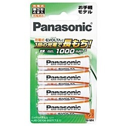 BK-3LLB/4B 単3形 充電池 EVOLTA e（エボルタ） お手軽モデル [4本] パナソニック｜Panasonic 通販 |  ビックカメラ.com