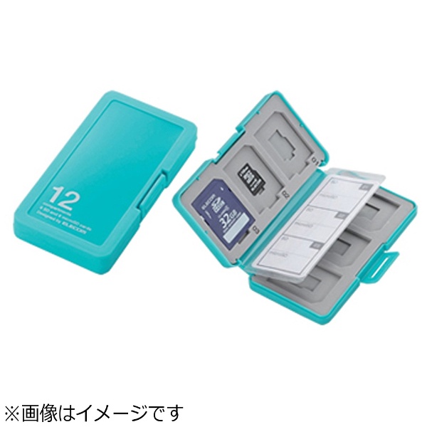 SD/microSDメモリカードケース[プラスチックタイプ] SD 6枚＋microSD 6