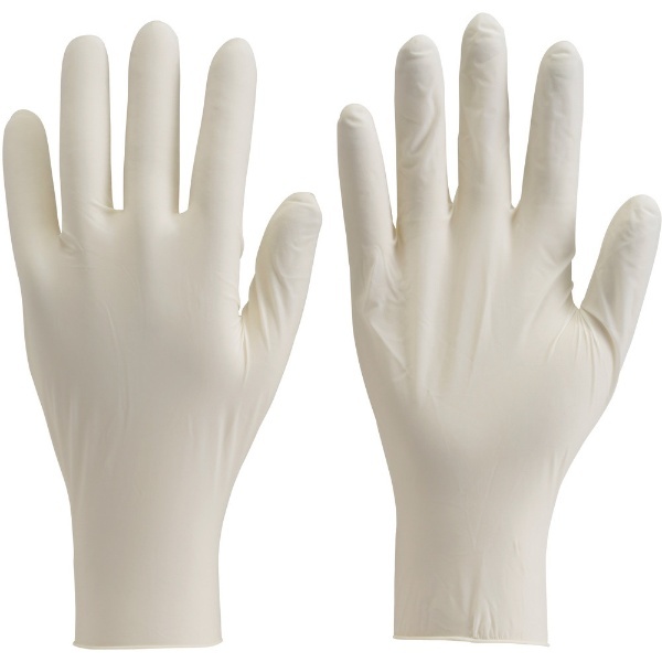 使い捨て天然ゴム極薄手袋 Lサイズ 100枚 白 DPM-5498(L) トラスコ中山｜TRUSCO NAKAYAMA 通販