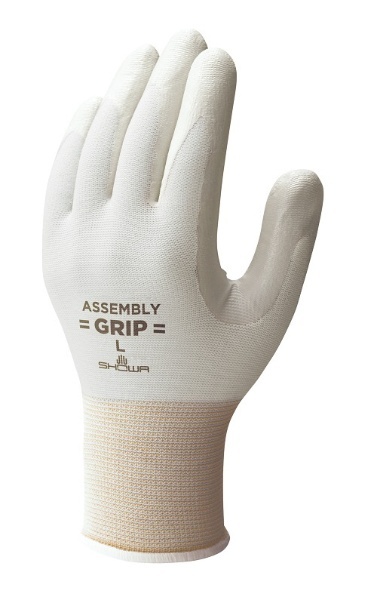 高級品 ショーワ 簡易包装組立グリップ10双入 Ｓサイズ 作業手袋 すべり止め背抜き手袋