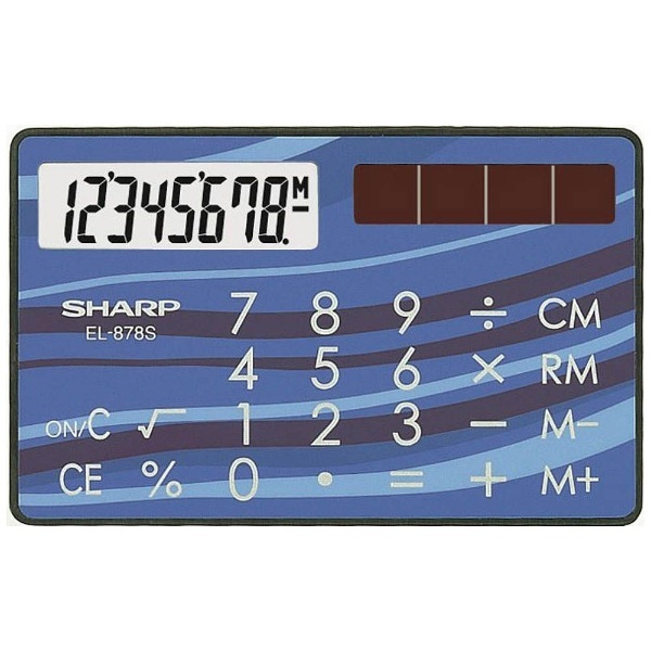 クレジットカード型電卓 EL-878S-X [8桁] シャープ｜SHARP 通販 | ビックカメラ.com