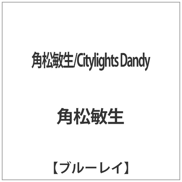 角松敏生 Citylights Dandy Blu-ray 人気ブランド多数対象 Disc 贈与