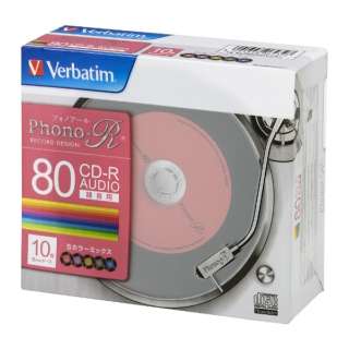 供音乐使用的CD-R Verbatim(babeitamu)MUR80PHS10V1[10张/700MB]