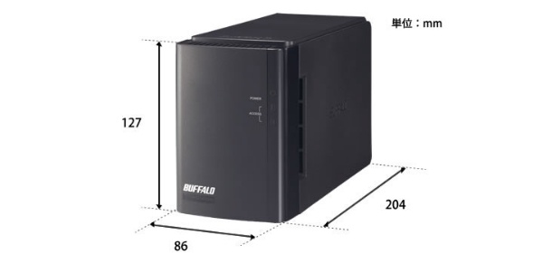 HD-WL2TU3/R1J 外付けHDD ブラック [2TB /据え置き型] BUFFALO