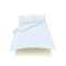 [枕套]棉绒面呢标准尺寸(棉100%/45×90cm/蓝色)