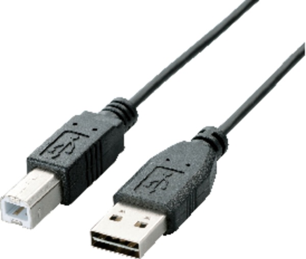 ◆セール特価品◆ 1.5m USB2.0ケーブル A ⇔ U2C-DB15BK 両面挿しタイプ 在庫一掃売り切りセール ブラック B