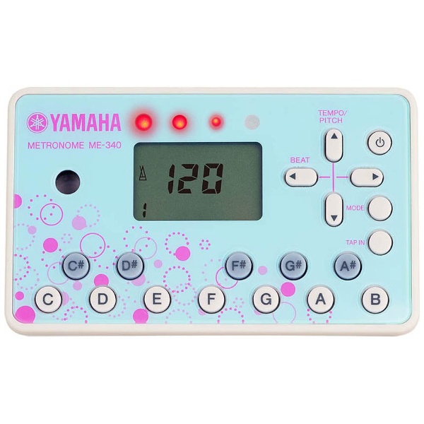 ヤマハ(YAMAHA) デジタルメトロノーム ピアノブラック むずがゆい ME-340PF