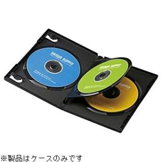 Blu Ray Dvd Cd対応トールケース 3枚収納 10 ブラック Dvd Tn3 10bk