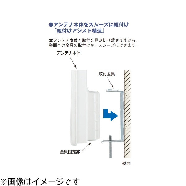 地上デジタル放送対応UHF平面アンテナ U2SWL26 ウォームホワイト