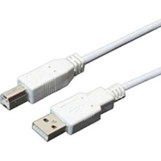 1.5m USB2.0ケーブル【A】⇔【B】（白）USBB15WH