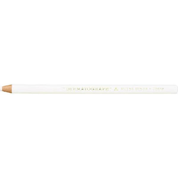 【新品】（まとめ）三菱鉛筆 ダーマト鉛筆 K7600.1 白 12本入 【×3セット】