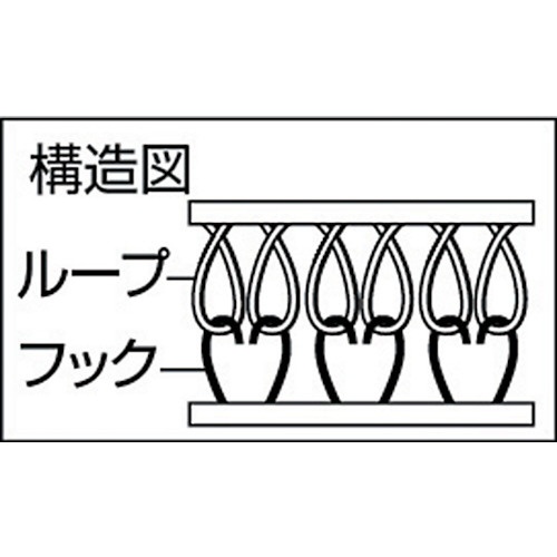 マジックテープ 縫製タイプ 25mmX1m 白 TMSH251W トラスコ中山｜TRUSCO