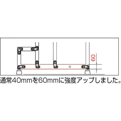 TRUSCO(トラスコ) 作業用踏台 1段 高さ0.3m 天板300×400 TSF-133