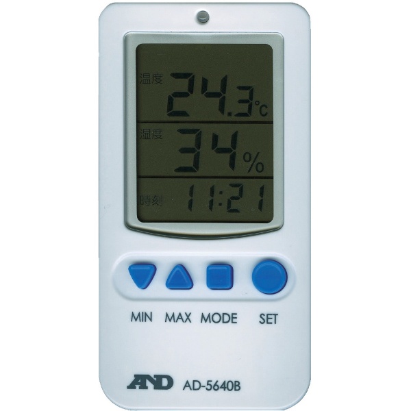 温度湿度アラーム付き温湿度計 AD5640B A&D｜エー・アンド・デイ 通販