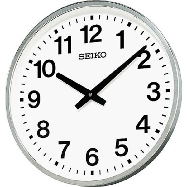 掛け時計 オフィスクロック（屋外・JIS防雨型） オフィスタイプ シルバー KH411S セイコー｜SEIKO 通販