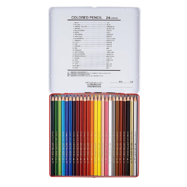 三菱鉛筆 三菱鉛筆 色鉛筆 880 24色 縦187.0mm×横199.0mm×厚さ12.0mm K88024CP