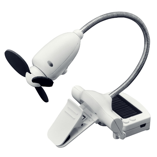  USB＆ソーラー 扇風機 USB-Solar Senpuki ホワイト