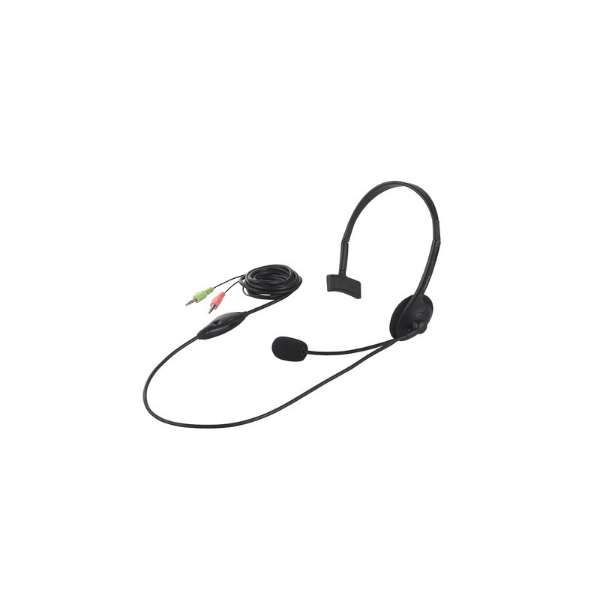 耳机黑色BSHSH05BK[φ3.5mm小插头/一个耳朵/头带型]_1