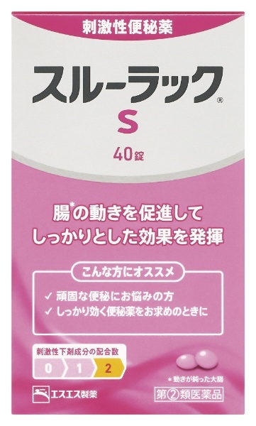 第（2）類医薬品】スルーラックS（40錠）〔便秘薬〕 エスエス製薬｜SSP 通販 | ビックカメラ.com