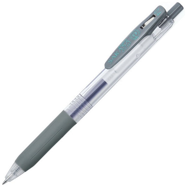 まとめ) ゼブラ ゲルインクボールペン サラサクリップ 0.7mm グレー