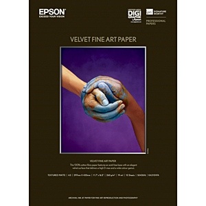 写真用紙 Velvet Fine Art Paper（A3サイズ・10枚） KA310VFA エプソン