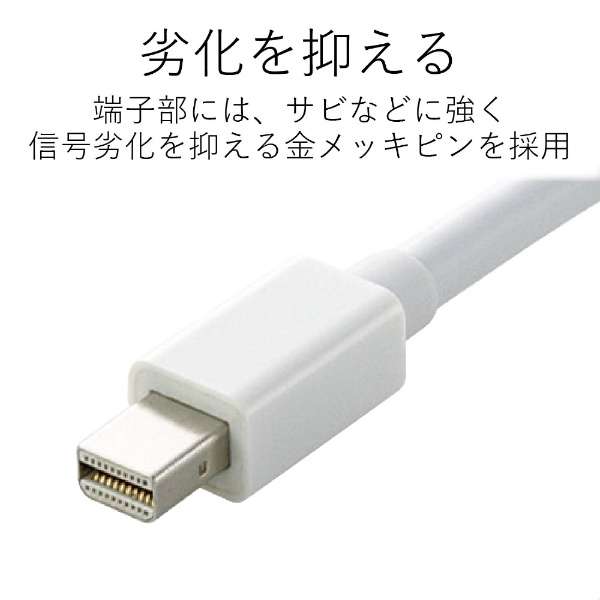 AD-MDPVGAWH Mini DisplayPort | VGAϊA_v^ zCg [0.15m /miniDisplayPortVGA]_5