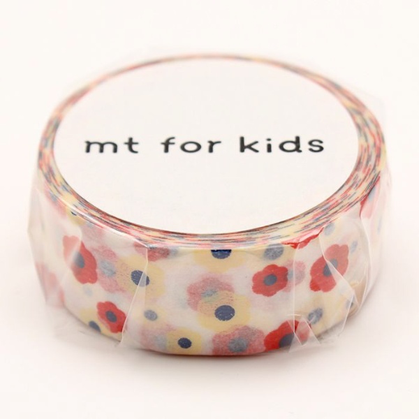 mt for kids 期間限定 全国一律送料無料 マスキングテープ モチーフ 花 MT01KID004