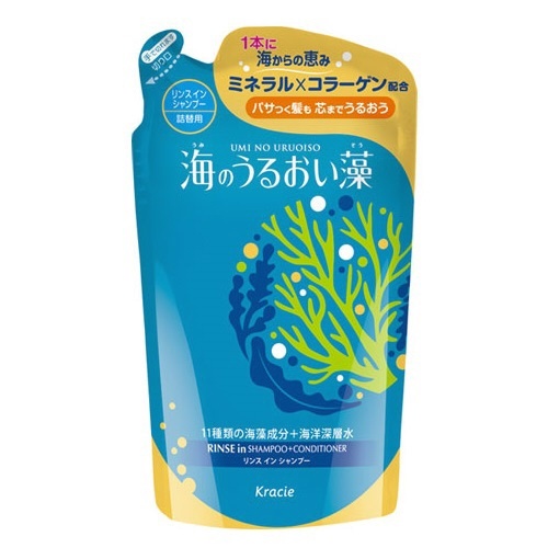 海のうるおい藻 うるおいケアリンスインシャンプー つめかえ用 （400ml） 〔シャンプー〕 クラシエ｜Kracie 通販 | ビックカメラ.com