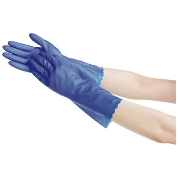 No.181ブルーフィット（薄手）塩化ビニール手袋 Sサイズ ブルー NO181S