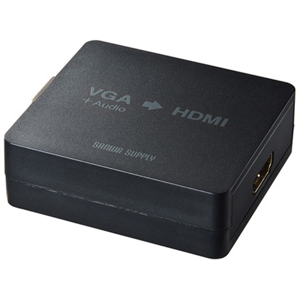 VGA(+AUDIO)信号HDMI変換コンバーター ブラック VGA-CVHD2 [1入力 /1