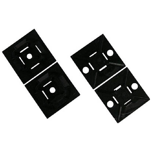 マウントベース アクリル系粘着テープ付き 耐候性黒 ABM2SATD0 （1袋